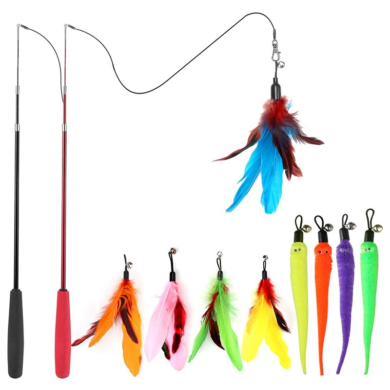Interactive Feather Cat Toys