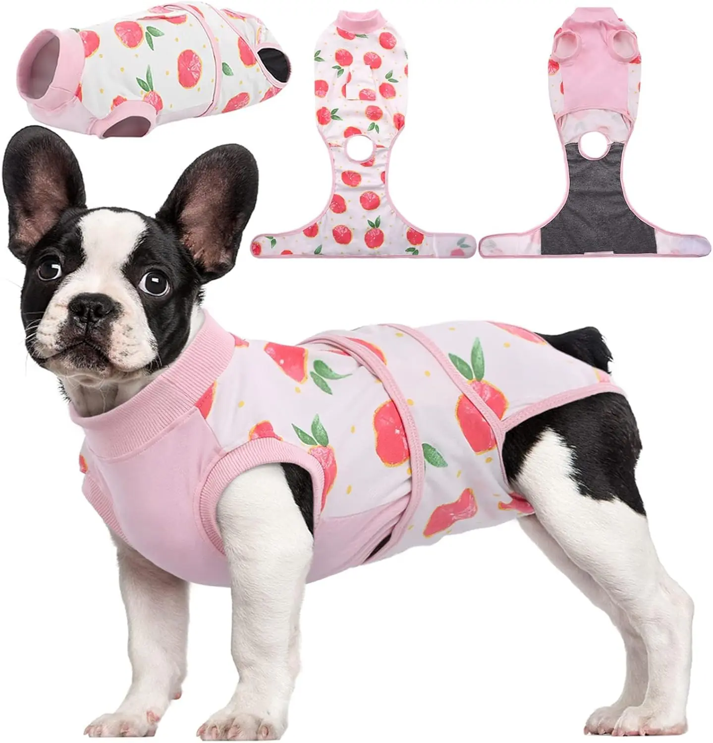 Recovery Suit for Dogs Cats After Surgery, Professional Pet Recovery Shirt Dog Abdominal Wounds Bandages, Substitute E-Collar & Cone,Prevent Licking Dog Onesies Pet Surgery Recovery Suit (S)