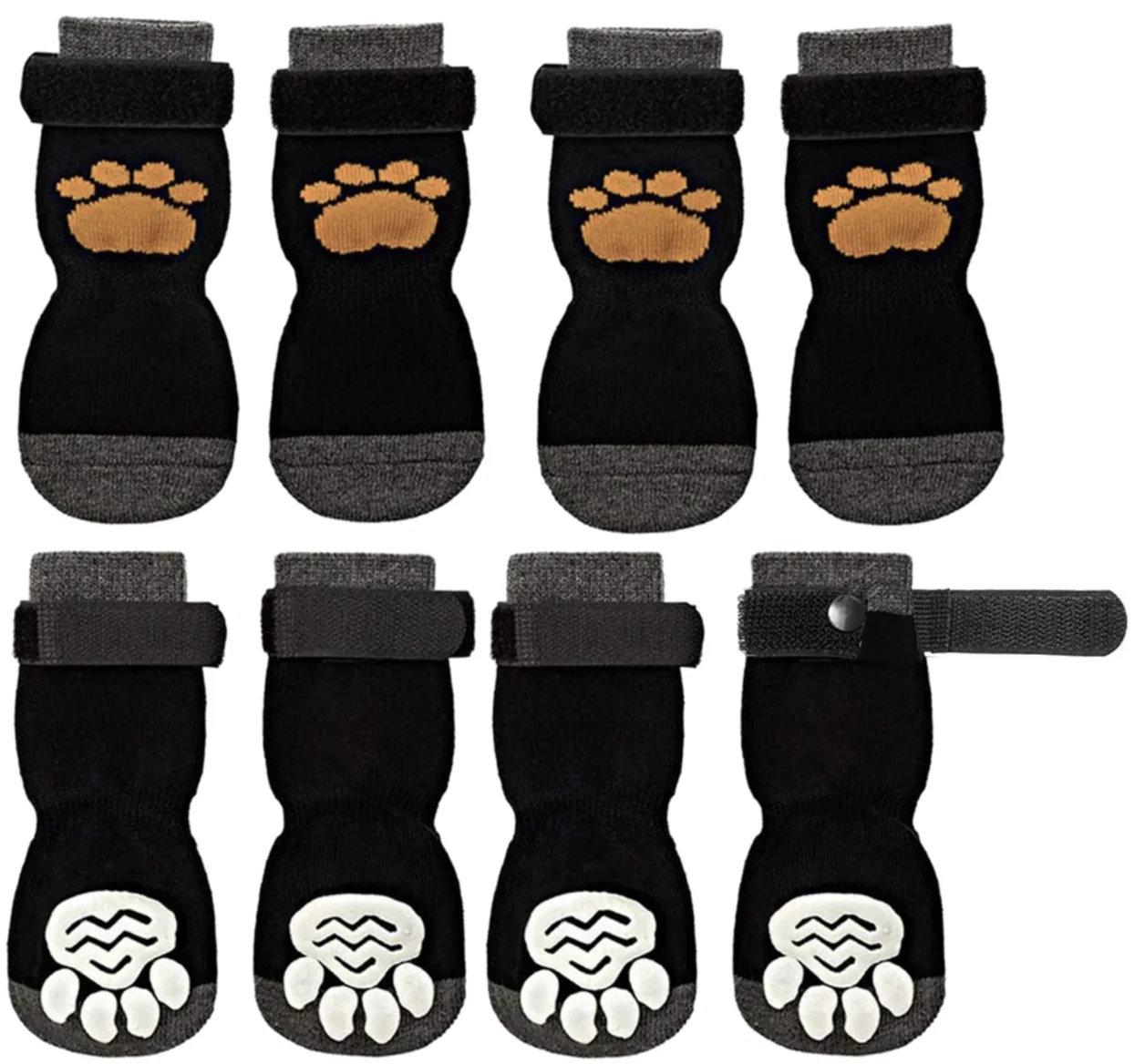 Four anti-slip paw socks for dogs, (S)