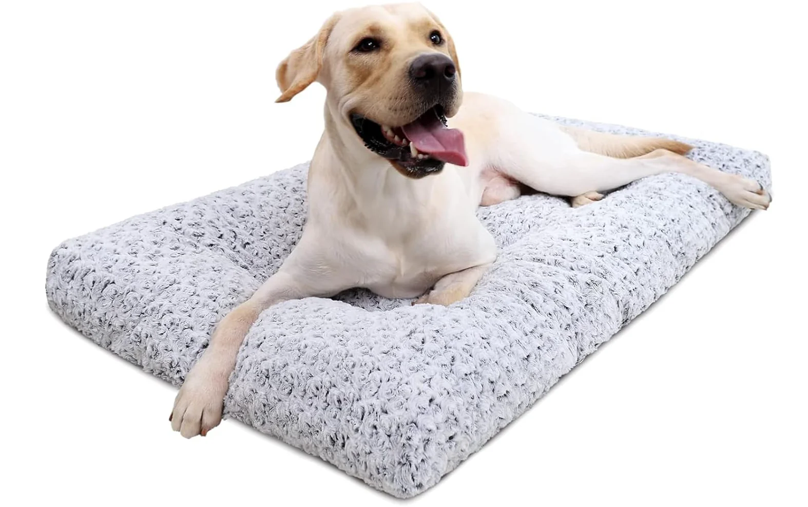 Washable Dog Bed Deluxe Plush Dog Crate Beds Comfy Kennel Pad Anti-Slip Pet Sleeping Mat for Large, Jumbo, Medium, Small Dogs Breeds,23''