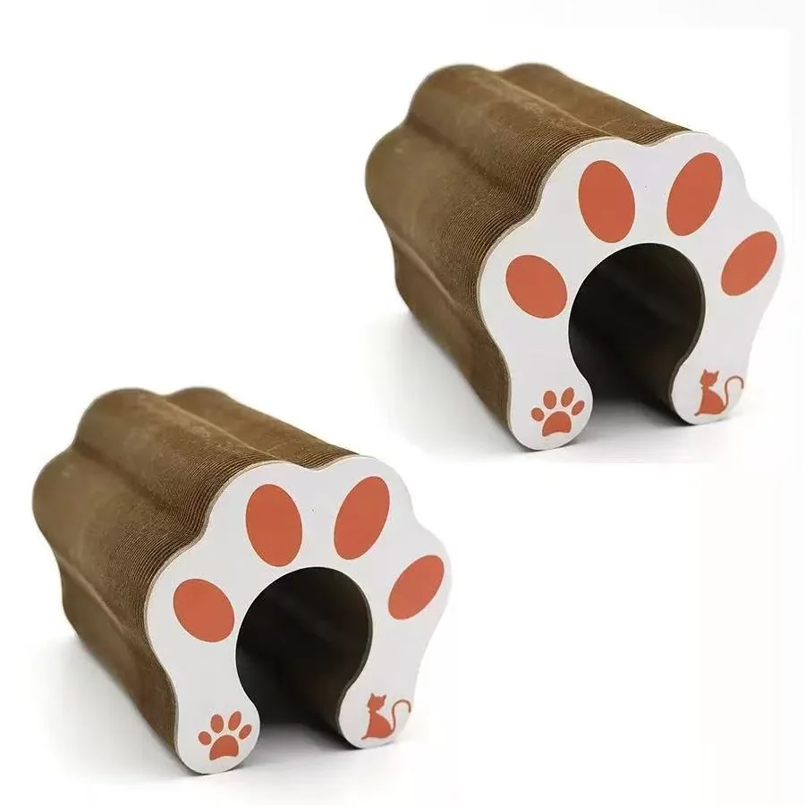 2PCS Cat Toys, Twisty Magic Organ Cat Scratcher Paws, Modern Infinity Scratching Board Reversible Interactive Cardboard Kitten Pads for Bored Indoor Cats
