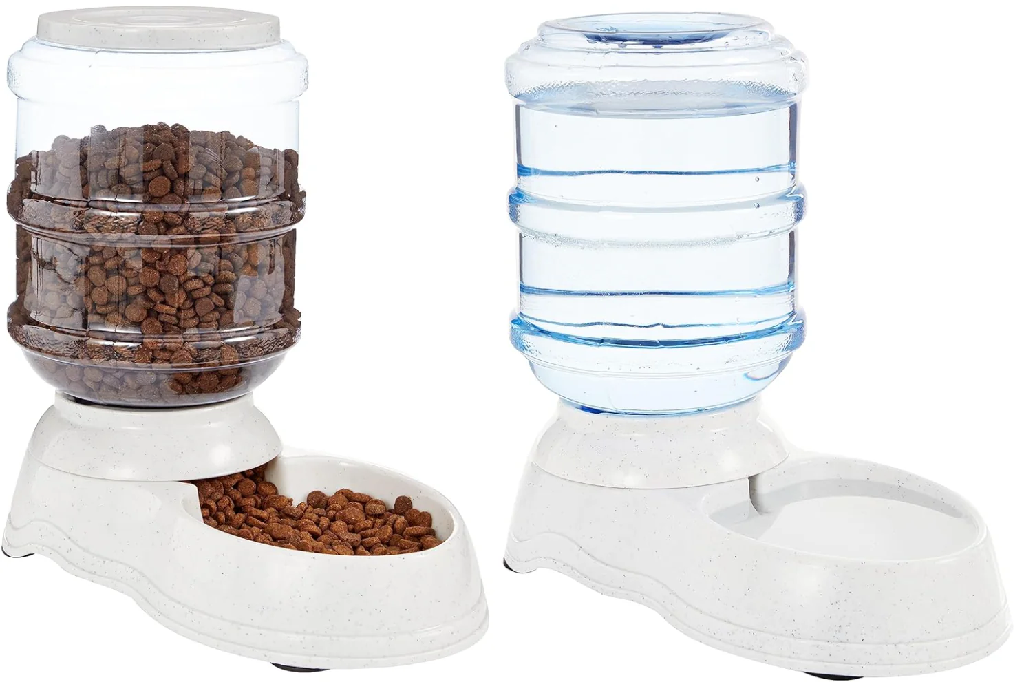 Automatic Dog Cat Water Dispenser Gravity Feeder Set, Pack of 2