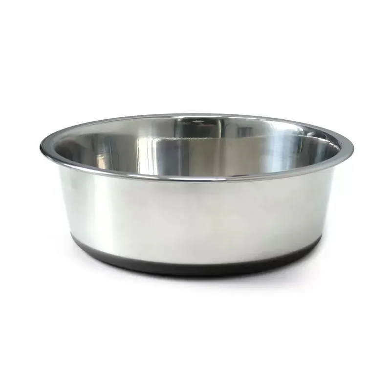 Dog Bowls,  Heavy Duty Stainless Steel Food and Water Bowl for Feeding Dogs and Cats, Dishwasher Safe, Rust Resistant, BPA Free Rubber Base, Bowl diameter 17.5cm (2pack)