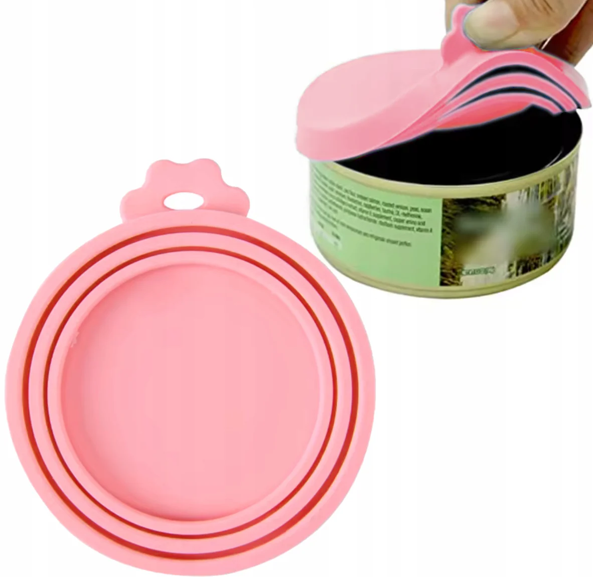 Pet Food Can Cover Silicone Can Lids for Dog and Cat Food(Universal Size,One fit 3 Standard Size Food Cans)
