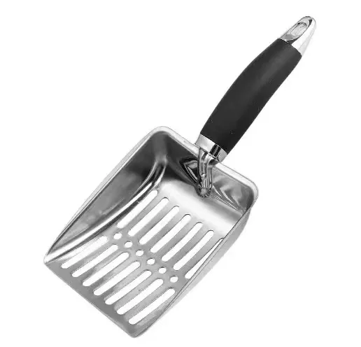Cat Litter Scoop - Stainless Steel Metal Cat Litter Scoop-Sturdy Mesh Scooper - Mesh Shovel-Easy to Clean - Suitable for Cat Litter Box