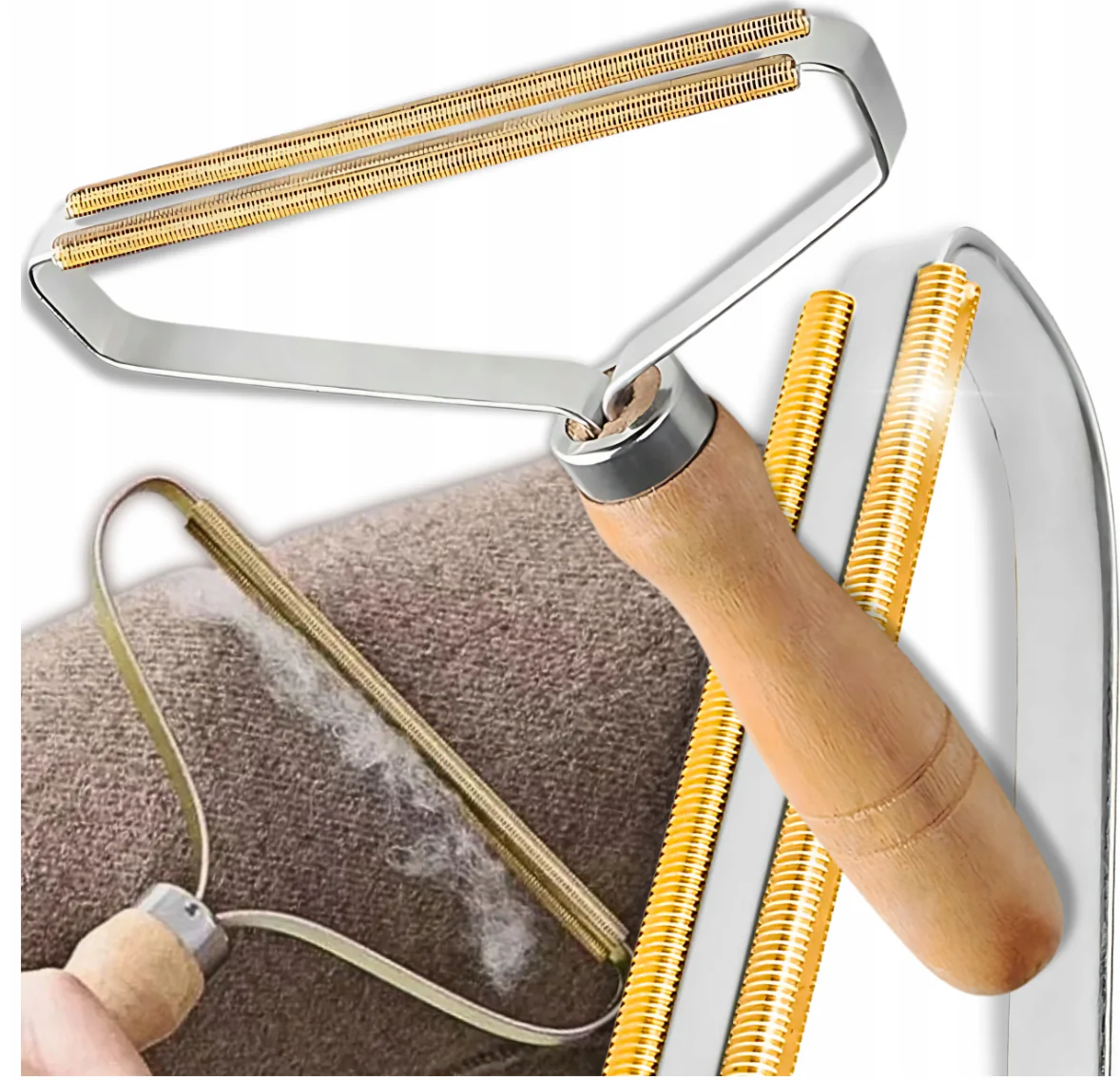 Pet hair cleaning and grooming comb, suitable for furniture, carpets, and clothing (L),2 pack