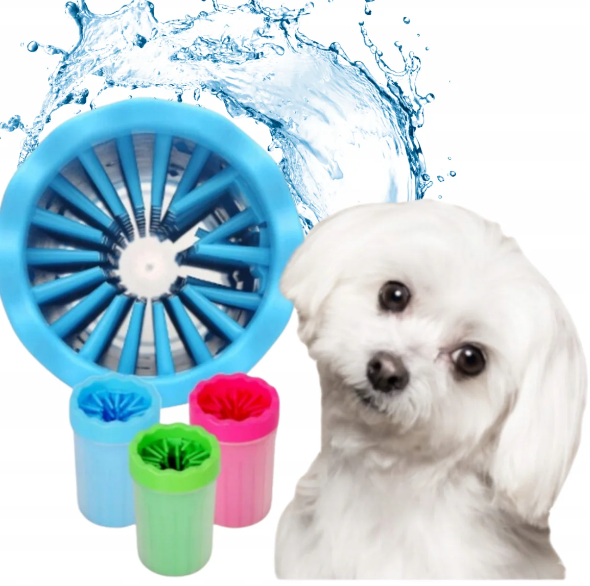Dog paw cleaner, silicone cleaning cup (S)