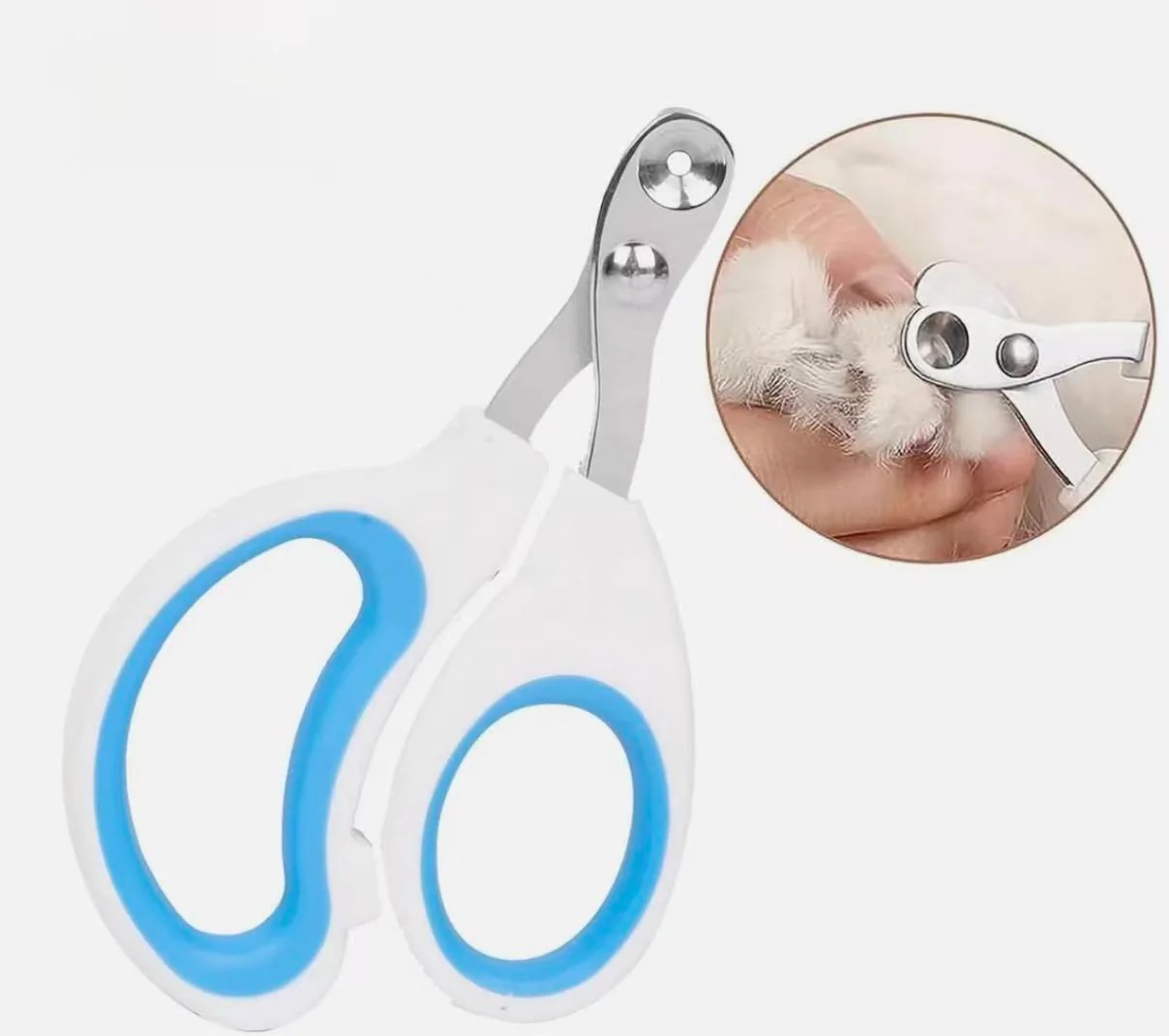 Cats Nail Clippers with Circular Cut Hole Avoid Over Cutting for "S" Cats & Dogs