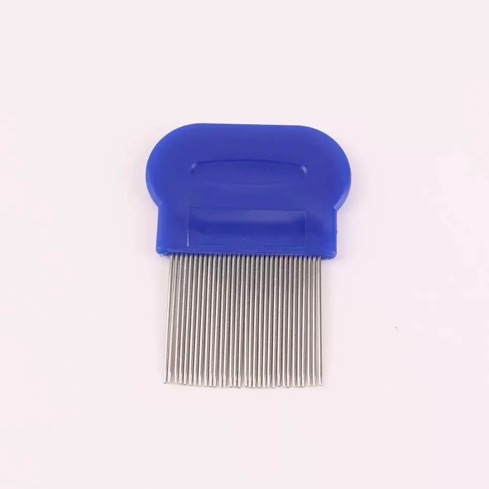 2 Metal Head Lice Comb Fine Tooth | Pet Dog Cat Flea Hair Kids Nit Eggs Removal