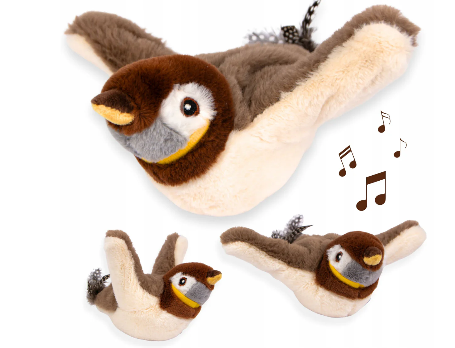 Electric simulated bird/cat toy, an interactive bird toy that makes chirping sounds, suitable for dogs/cats (sparrows)