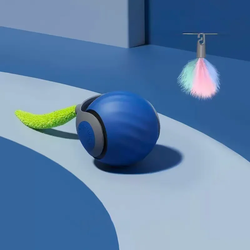 Interactive Cat Toys for Indoor Cats??Automatic Cat Toy, Interactive Cat Toy, Electronic Rollerball Pet Chase Toys