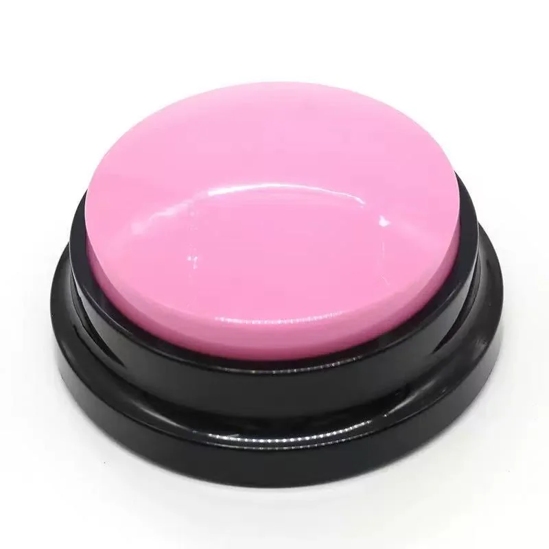 Color Voice Recording Button, Dog Buttons for Communication Pet Training Buzzer, 30 Second Record & Playback, Funny Gift for Study Office Home - 4 Color Packs