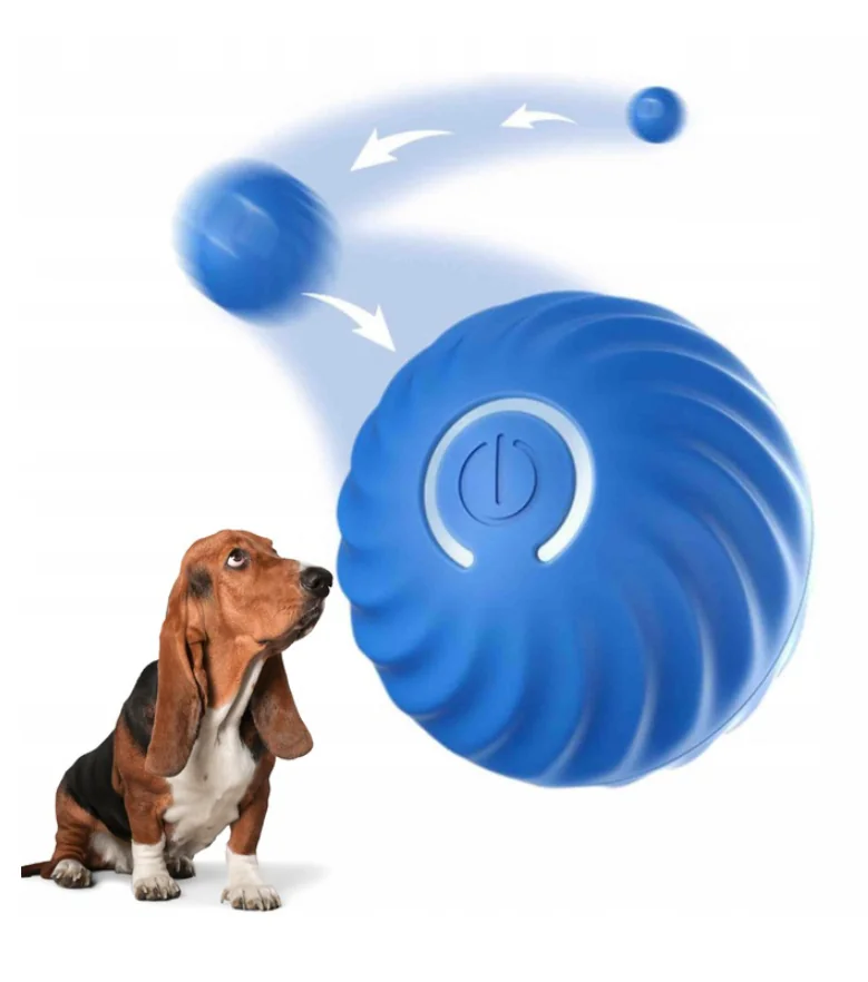 Interactive Dog Ball Toys - Smart Electric Dog Toys to Keep Them Busy , Automatic Rolling and Jumping Pet Balls Ball for Dogs - Cats, Pet Interactive Toy Balls - Rechargeable