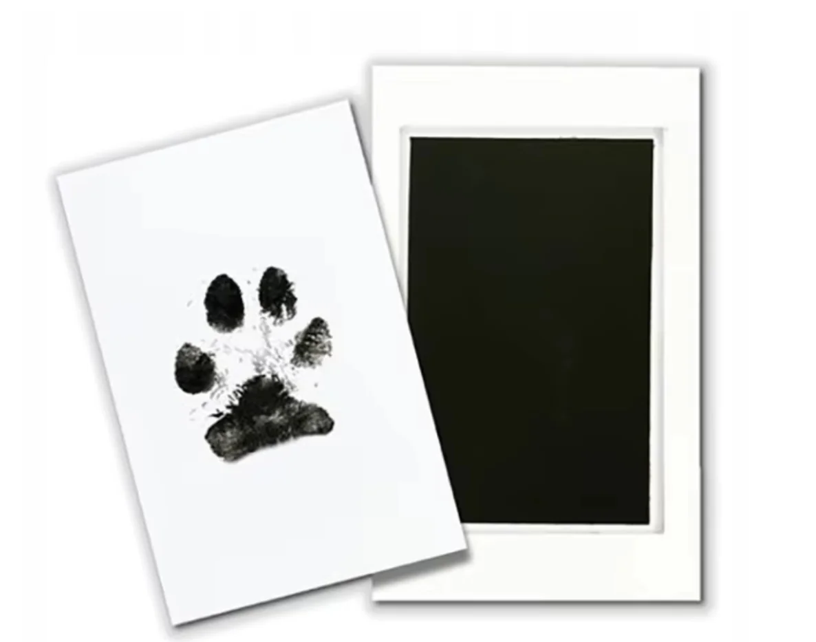 Pet paw print ink pad, no need to wash paws, a keepsake for cats and dogs (S)
